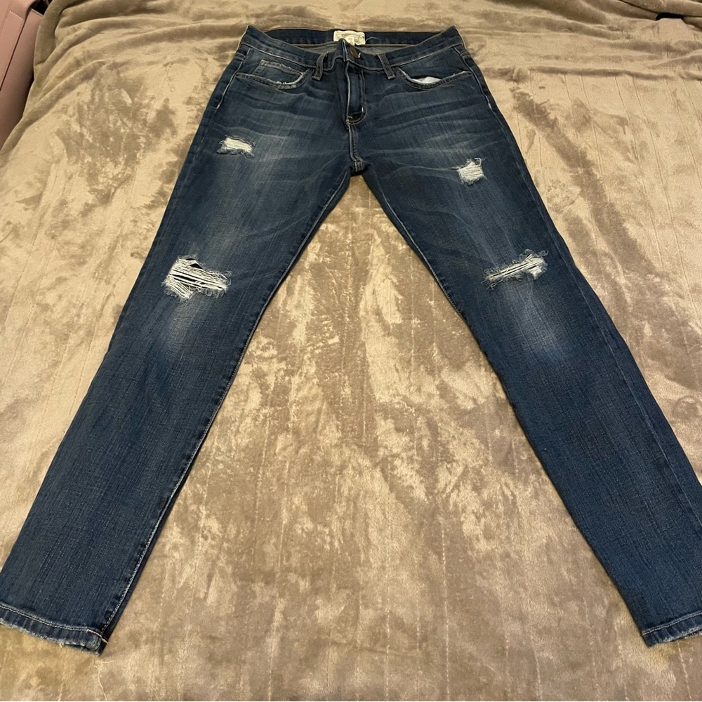 Current/Elliot Distressed Ankle Length Jeans size 26